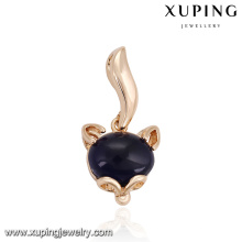 32863 Xuping pingente de ouro na moda incrustada com opala azul escuro trabalho imitação jewelley de casa